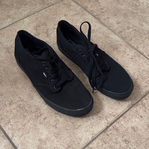 Vans Men's Black Canvas Shoes size 12